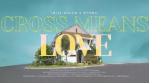 Colorful illustration of a house with the text "Cross Means Love" showcasing a warm, inviting atmosphere.