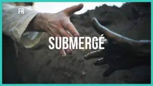 Two hands reaching out, one white and one dark, with the word "SUBMERGÉ" prominently displayed in the center.