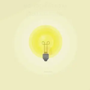 Bright yellow light bulb glowing against a soft pale background, symbolizing innovation and creativity.