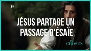 Jesus sharing an excerpt from Isaiah in a scene from The Chosen, highlighting a meaningful biblical moment.