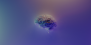 Colorful brain illustration with intricate neural patterns on a gradient background, symbolizing creativity and intelligence.
